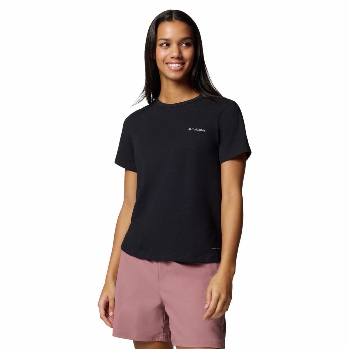 COLUMBIA - Camiseta Mujer Columbia SUN TREK SS II Negro COLUMBIA