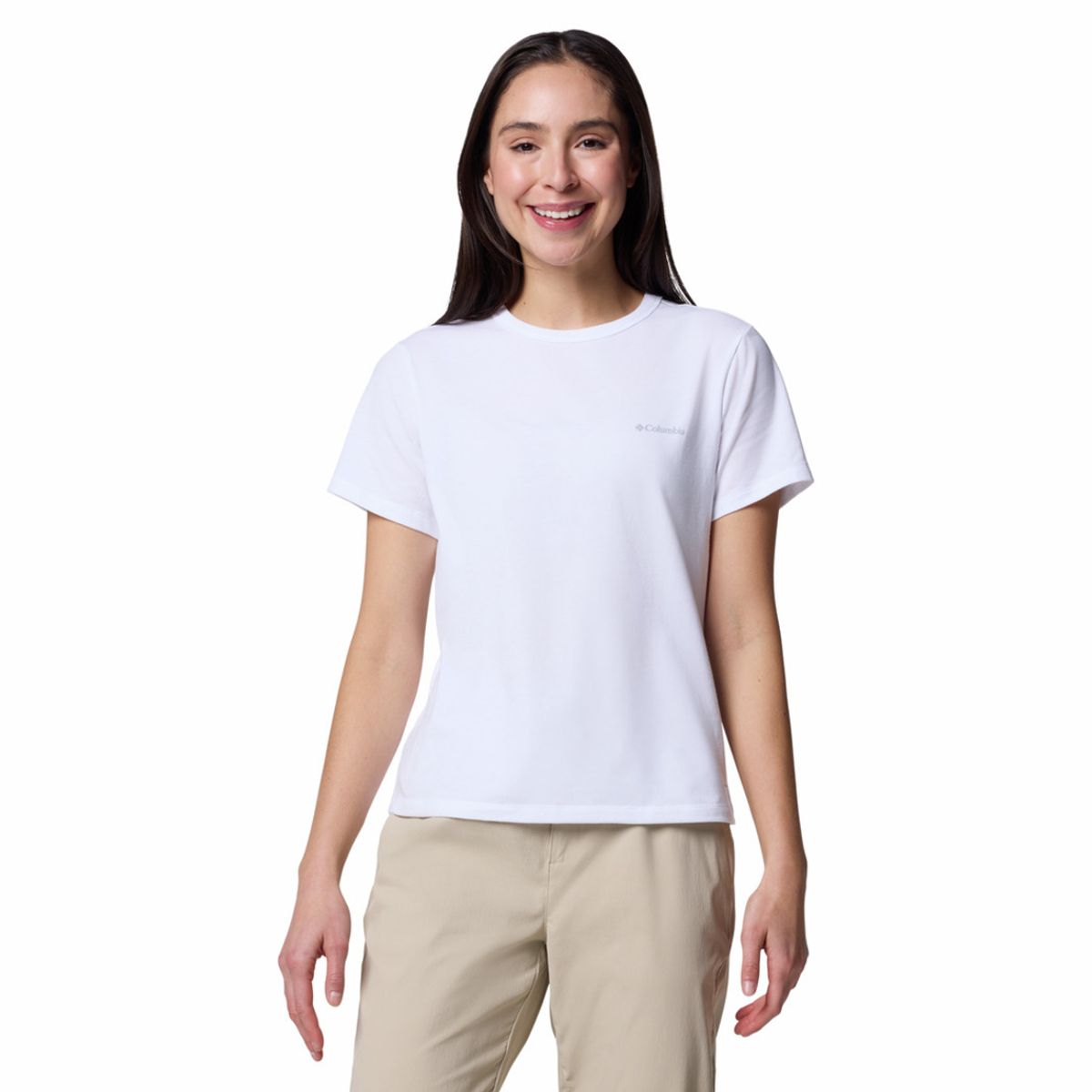 COLUMBIA - Camiseta Mujer Columbia SUN TREK SS II Blanco COLUMBIA