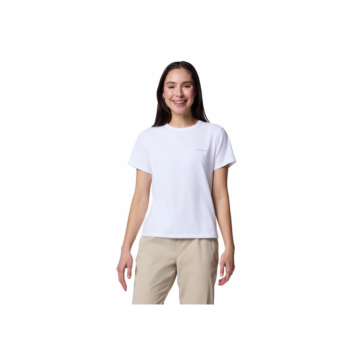 COLUMBIA - Camiseta Mujer Columbia SUN TREK SS II Blanco COLUMBIA