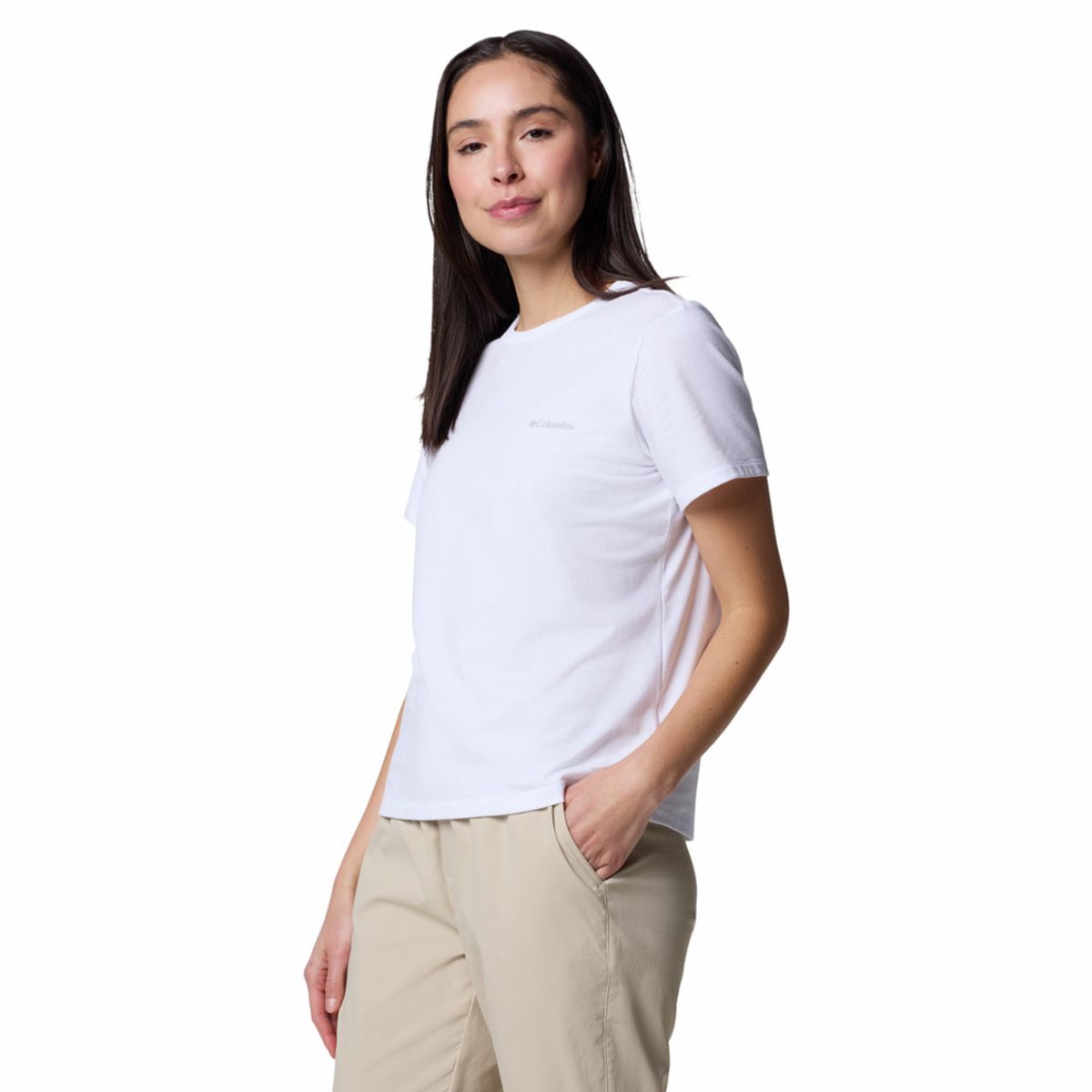 COLUMBIA - Camiseta Mujer Columbia SUN TREK SS II Blanco COLUMBIA