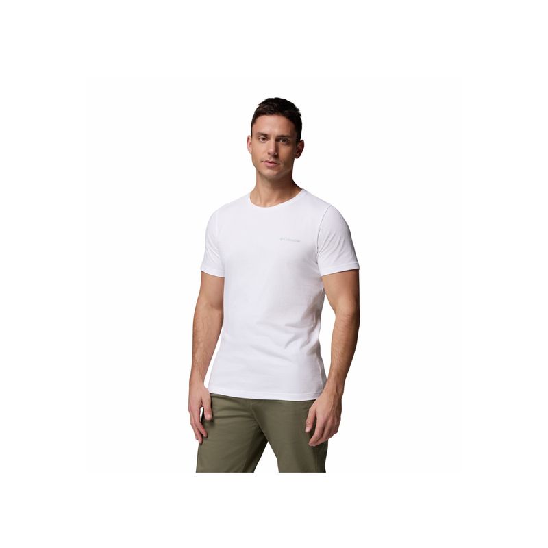 COLUMBIA - Camiseta Hombre Columbia RAPID RIDGE BACK GRA Blanco COLUMBIA