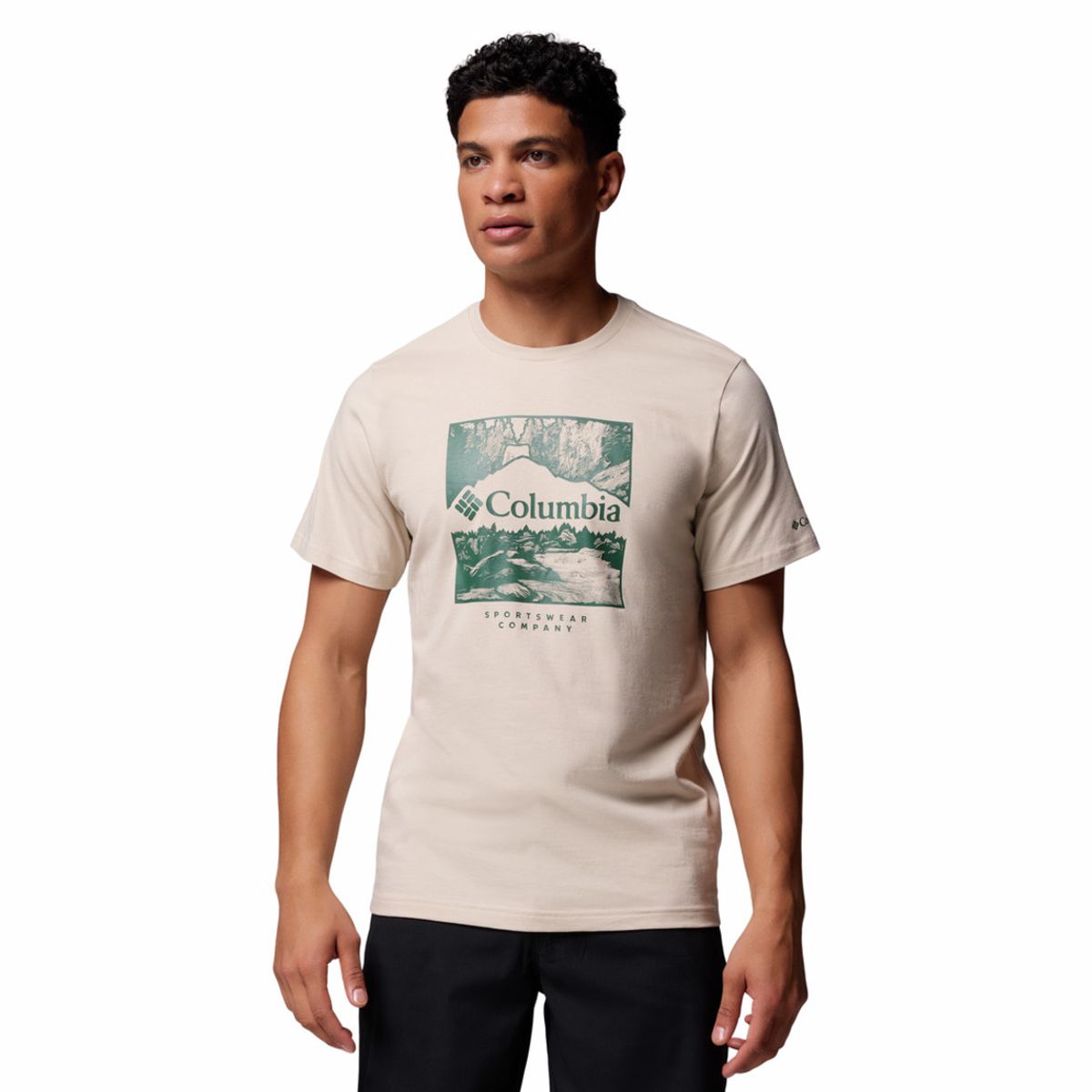 COLUMBIA - Camiseta Hombre Columbia CSC SEASONAL LOGO TE Gris claro COLUMBIA