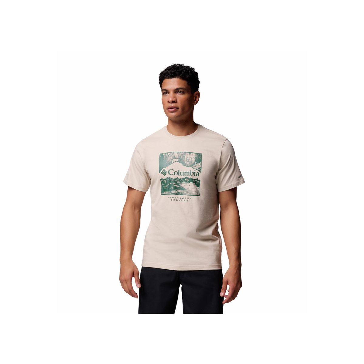 COLUMBIA - Camiseta Hombre Columbia CSC SEASONAL LOGO TE Gris claro COLUMBIA