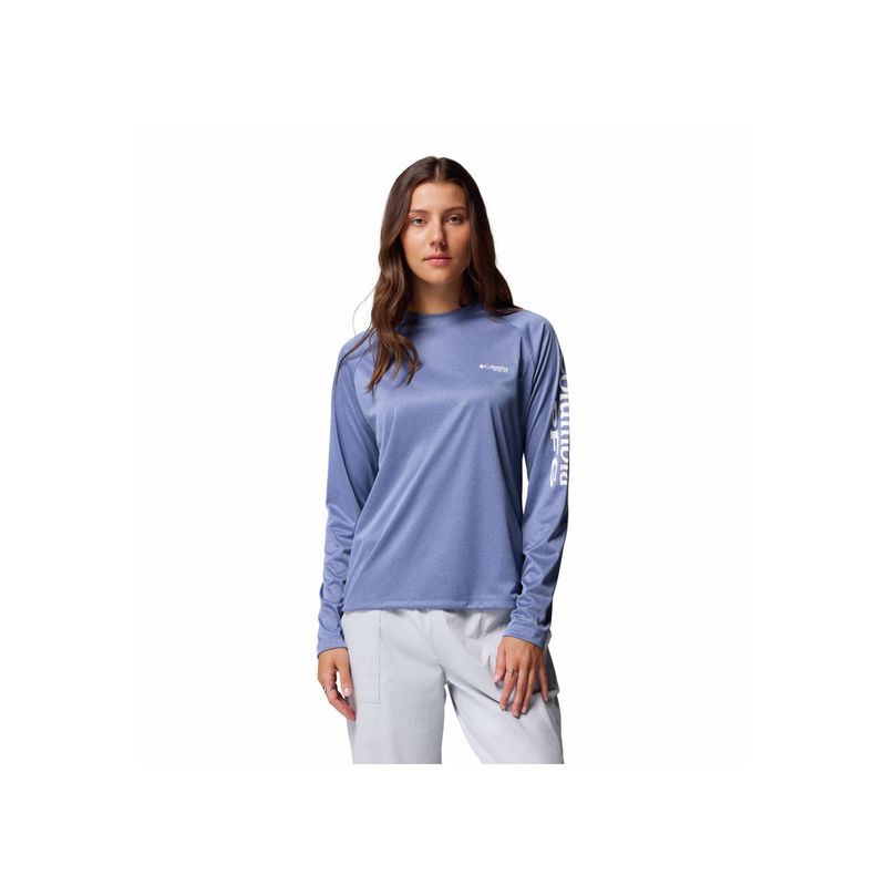 COLUMBIA - Camiseta Mujer Columbia TIDAL TEE II LONG SL Purpura COLUMBIA