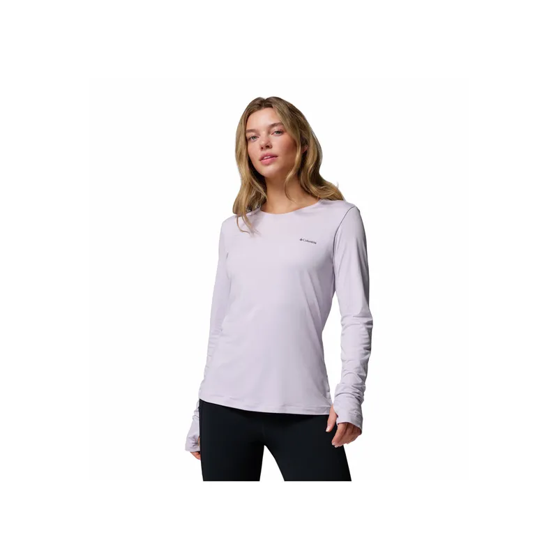COLUMBIA - Camiseta Mujer Columbia SLOAN RIDGE LS SHIRT Lavanda COLUMBIA