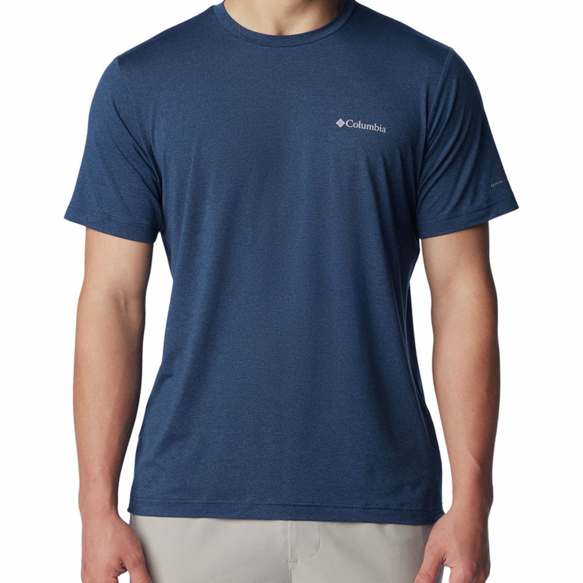 COLUMBIA - Camiseta Hombre Columbia TECH TRAIL CREW NECK Azul COLUMBIA