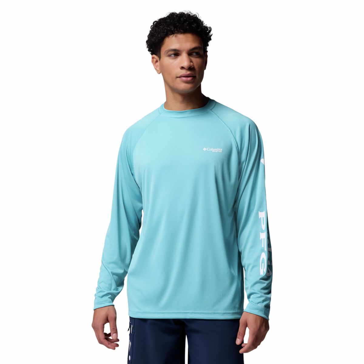 COLUMBIA - Camiseta Hombre Columbia TERMINAL TACKLE LS S Azul COLUMBIA