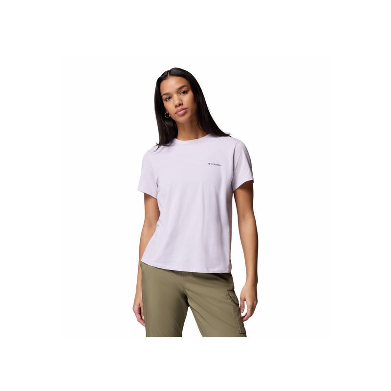 COLUMBIA - Camiseta Mujer Columbia SUN TREK SS II Lavanda COLUMBIA