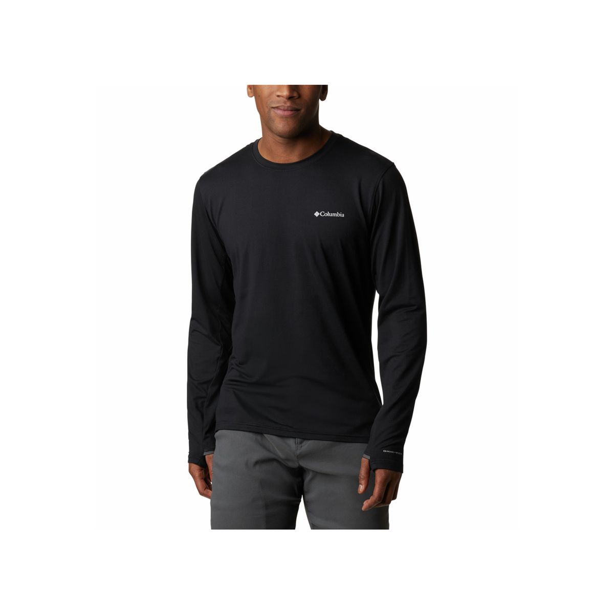 COLUMBIA - Camiseta Hombre Columbia TECH TRAIL LONG SLEE Negro COLUMBIA