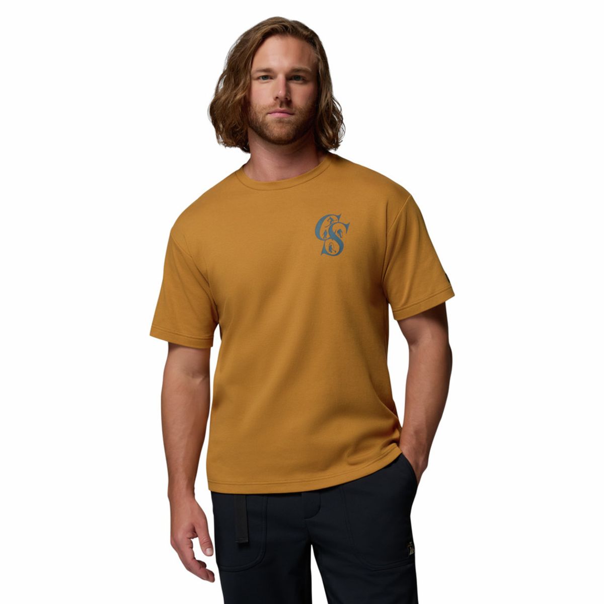 COLUMBIA - Camiseta Hombre Columbia HERITAGE GRAPHIC TEE Marron COLUMBIA