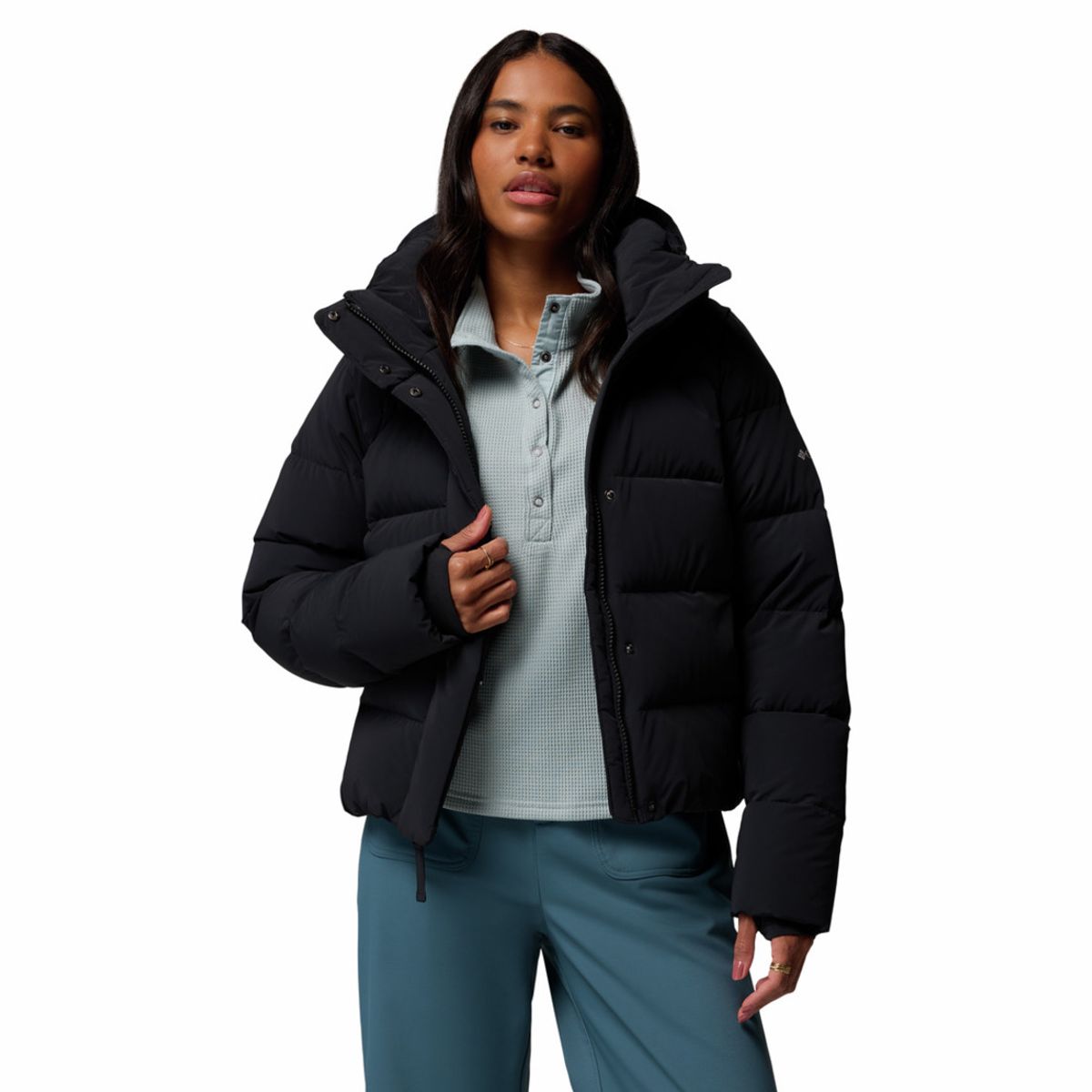 COLUMBIA - Chaquetas Mujer Columbia AMAZE PUFF HOODED Negro COLUMBIA