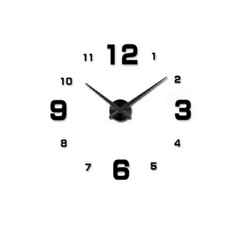 GENERICO - RELOJ DE PARED MINI TAMAÑO 50X50CM NEGRO