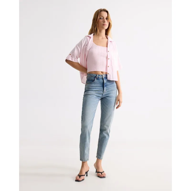 SEVEN SEVEN - Jean Para Mujer Mom Color Azul Marca Seven Seven #28160961
