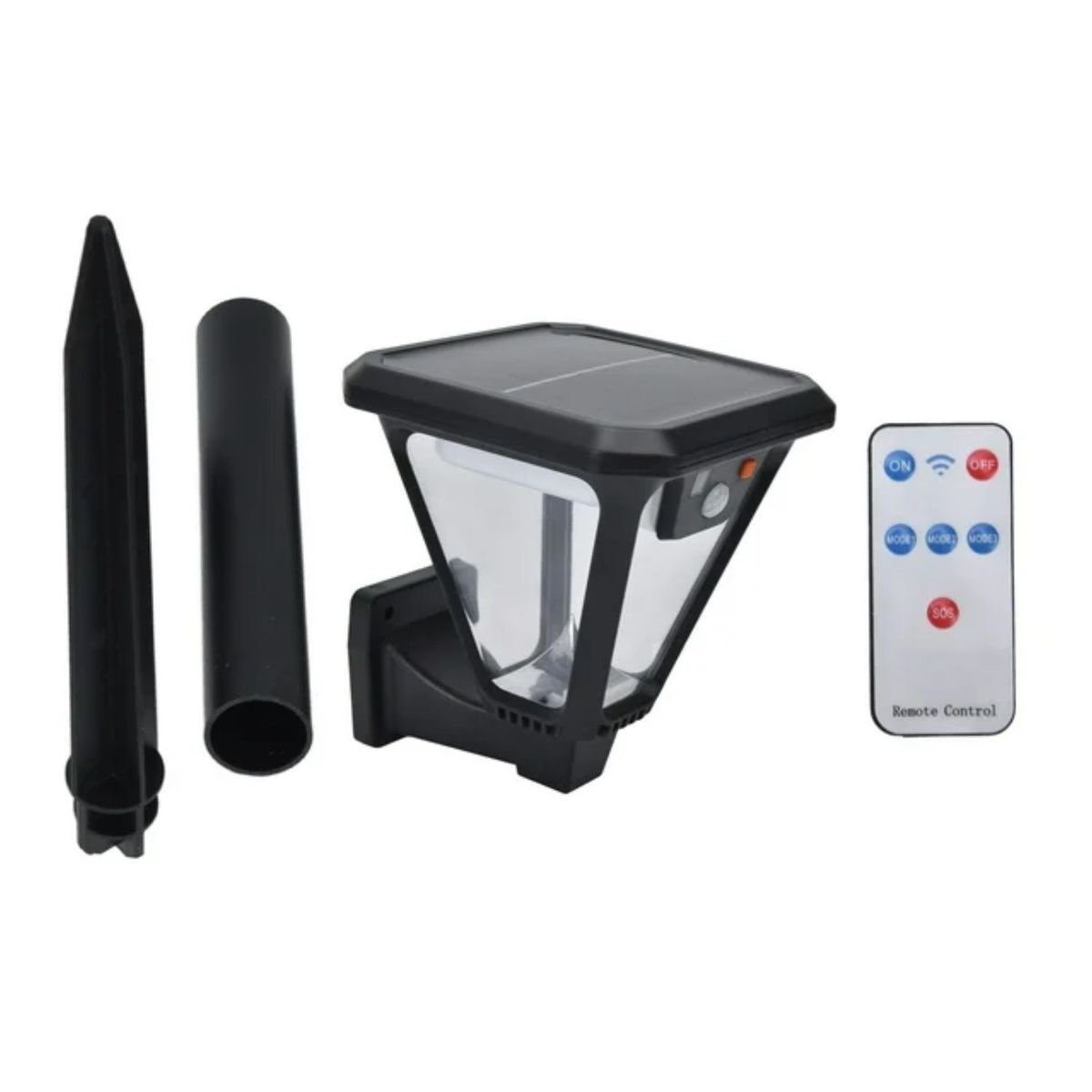 GENERICO - Lampara Farola Solar Sensor De Movimiento Exterior