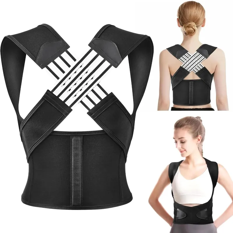 GENERICO - Corrector De Postura Ajustable Para Hombros Y Espalda Unisex