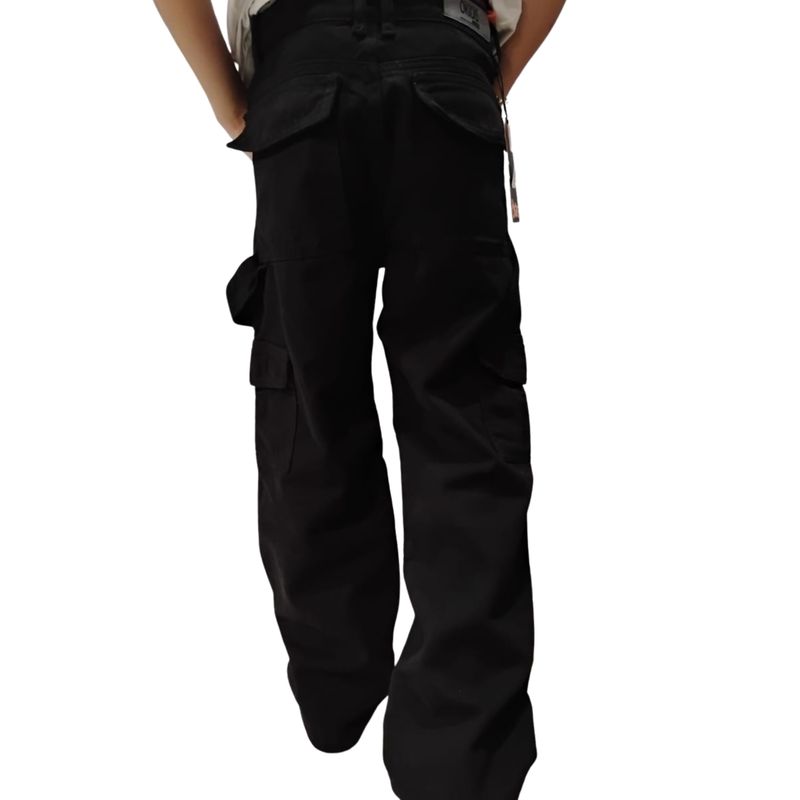 RAMBED - Pantalón Cargo Niño En Drill Con Cintura Ajustable