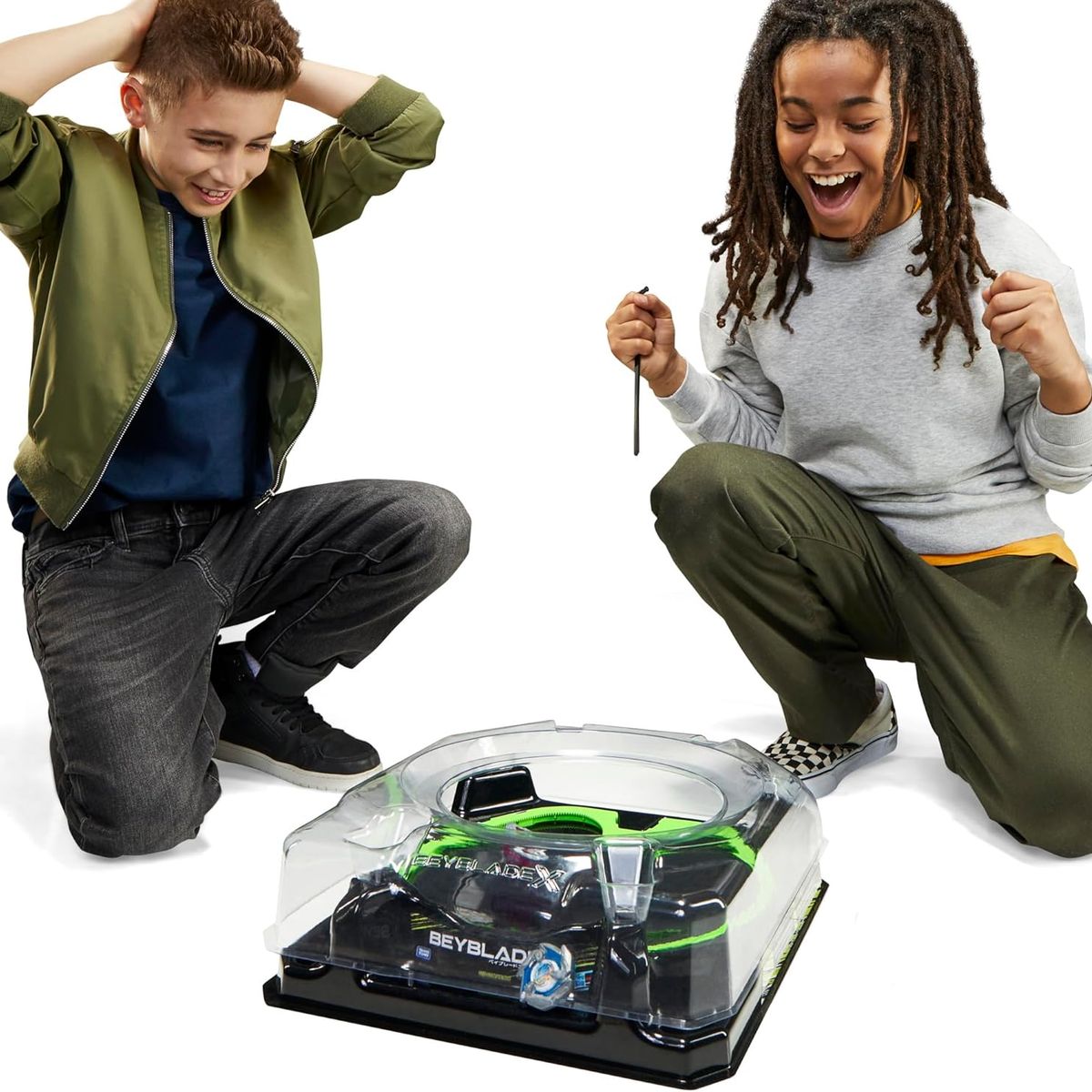 BEYBLADE - Beyblade X Xtreme Battle Set Con Beystadium Arena Con Riel X