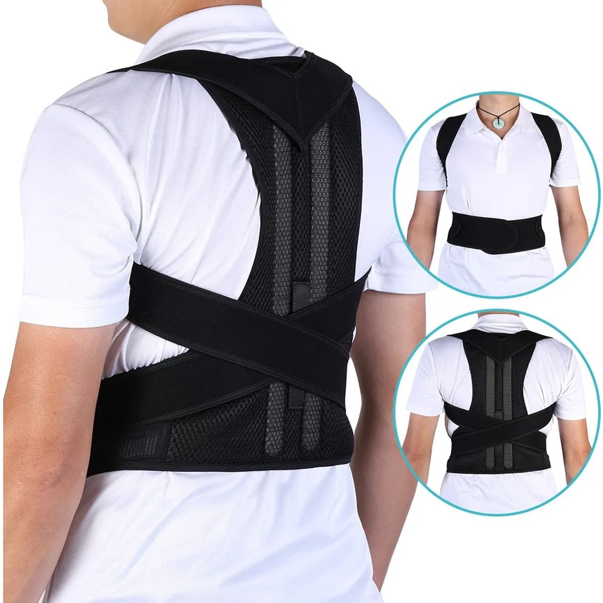 GENERICO - Faja Lumbar Soporte Para Espalda Y Cintura Corrector Postura