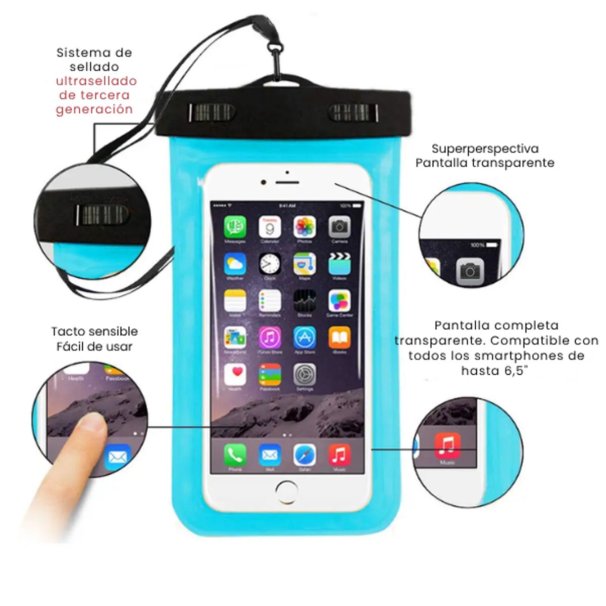 ADQUIERELO YA - Funda Impermeable para Celular Estuche Sumergible