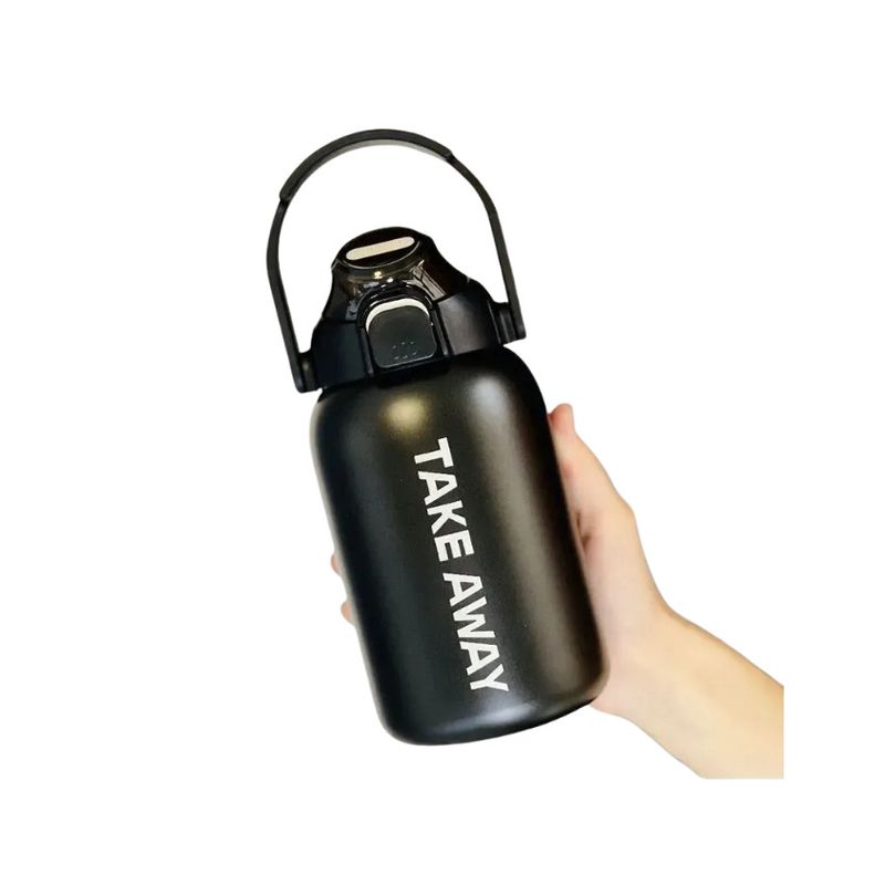 GENERAL - Termo En Acero 850 Ml Mantiene Caliente Y Frio Negro