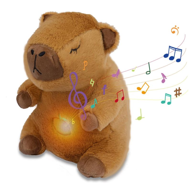 GENERICO - Peluche Capibara Respira Y Tranquiliza Sonido Musical