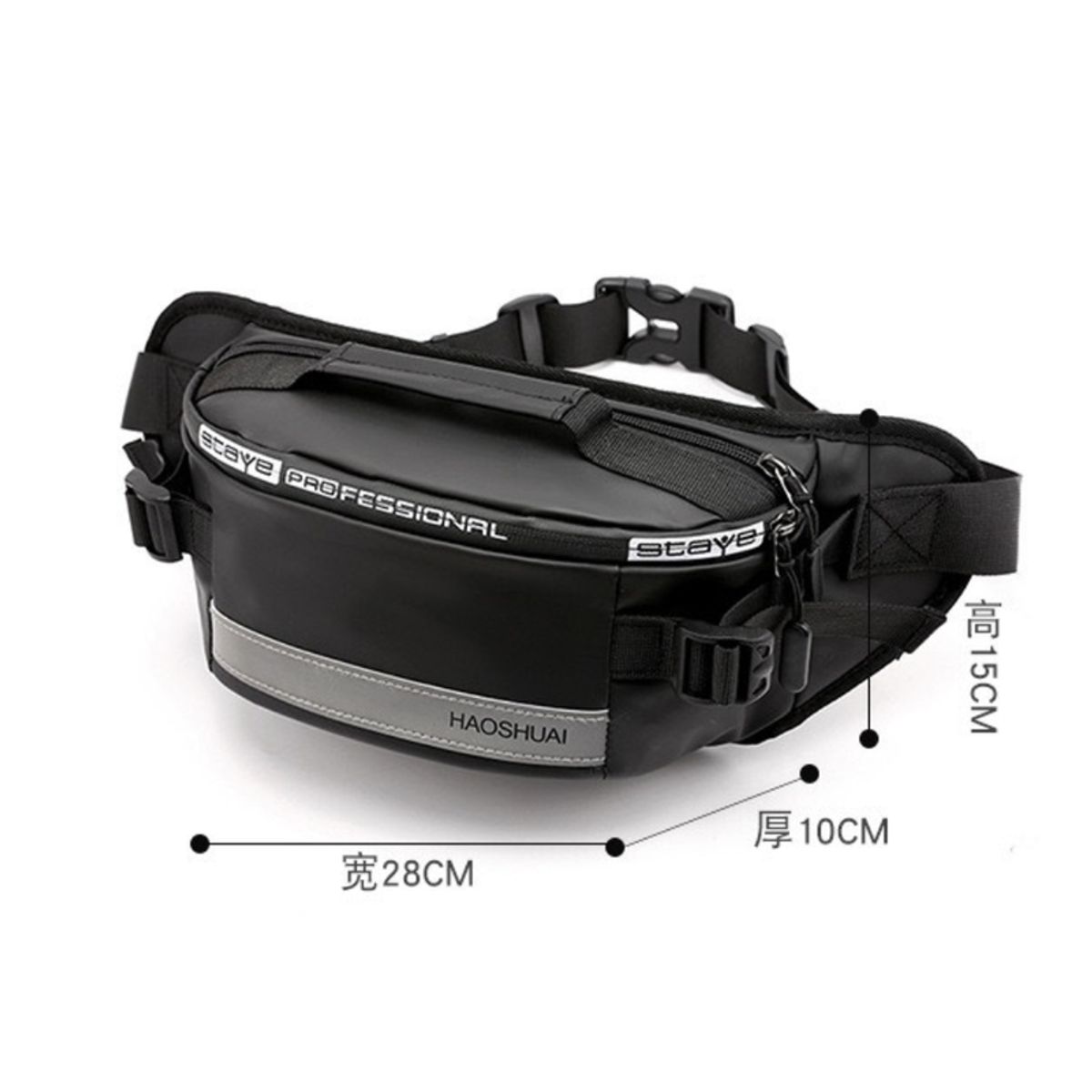 MULTIPLACE COLOMBIA - Riñonera Impermeable Deportiva con Bolsillo Antirrobo-