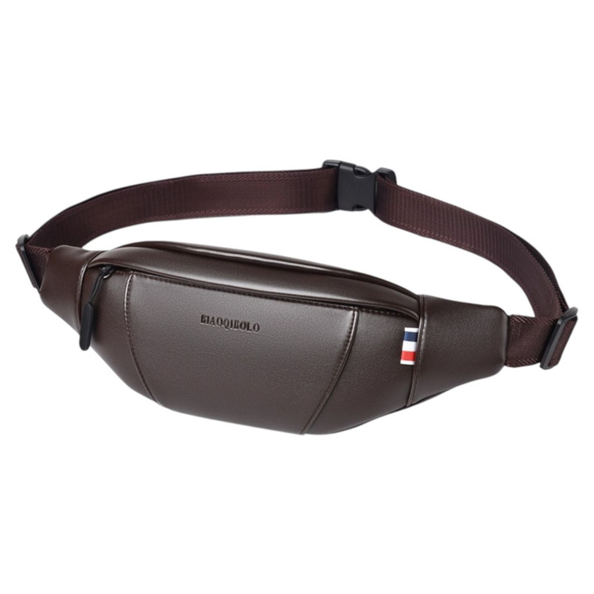 MULTIPLACE COLOMBIA - Canguro Manos Libres para Hombre en Cuero Sintético