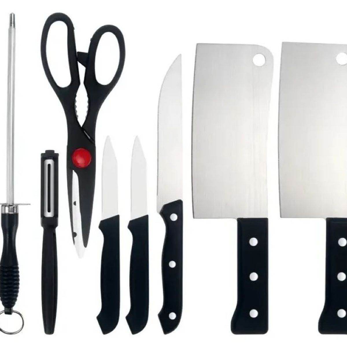 ZHOPI CO - Juego De Cuchillos De Cocina De Acero Inoxidable 8 Piezas