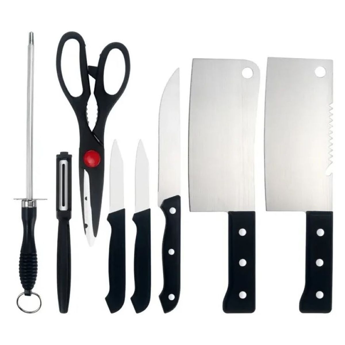 ZHOPI CO - Juego De Cuchillos De Cocina De Acero Inoxidable 8 Piezas