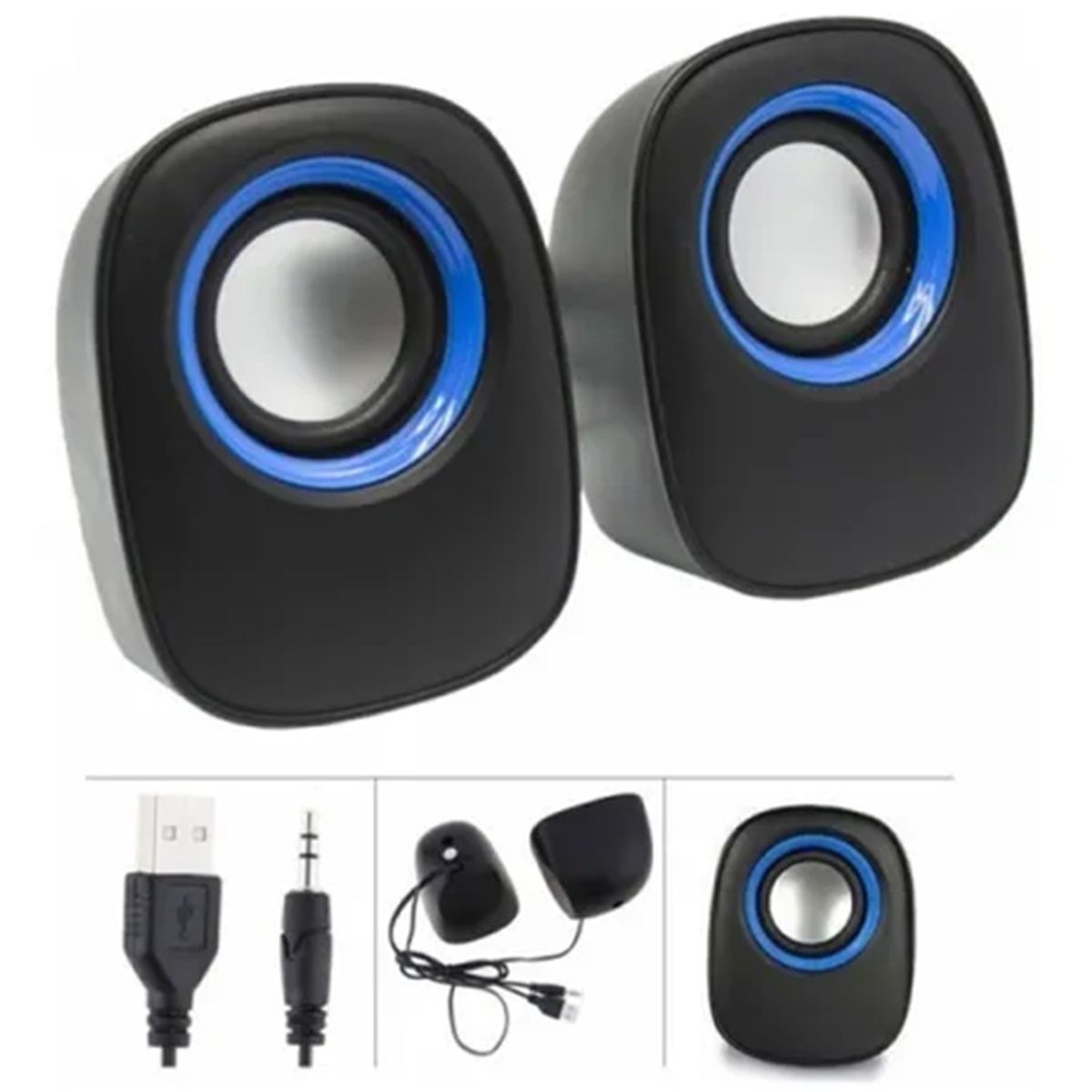 GENERICO - Mini Parlantes Para Pc Celular Notebook Ysd-1024 Usb Directo