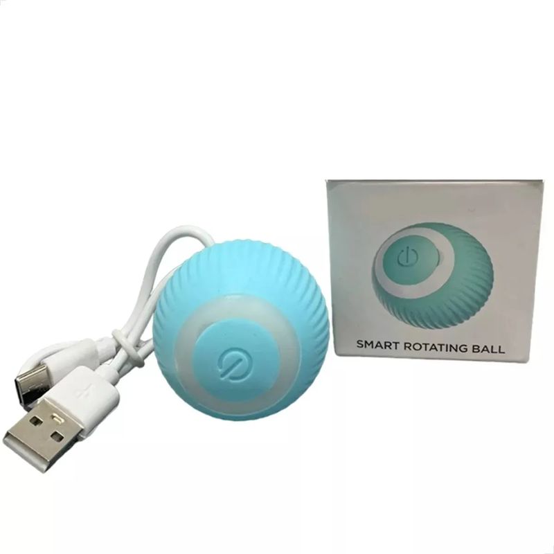 GENERICO - Bola Electronica Giratoria Interactiva Mascotas Recargable