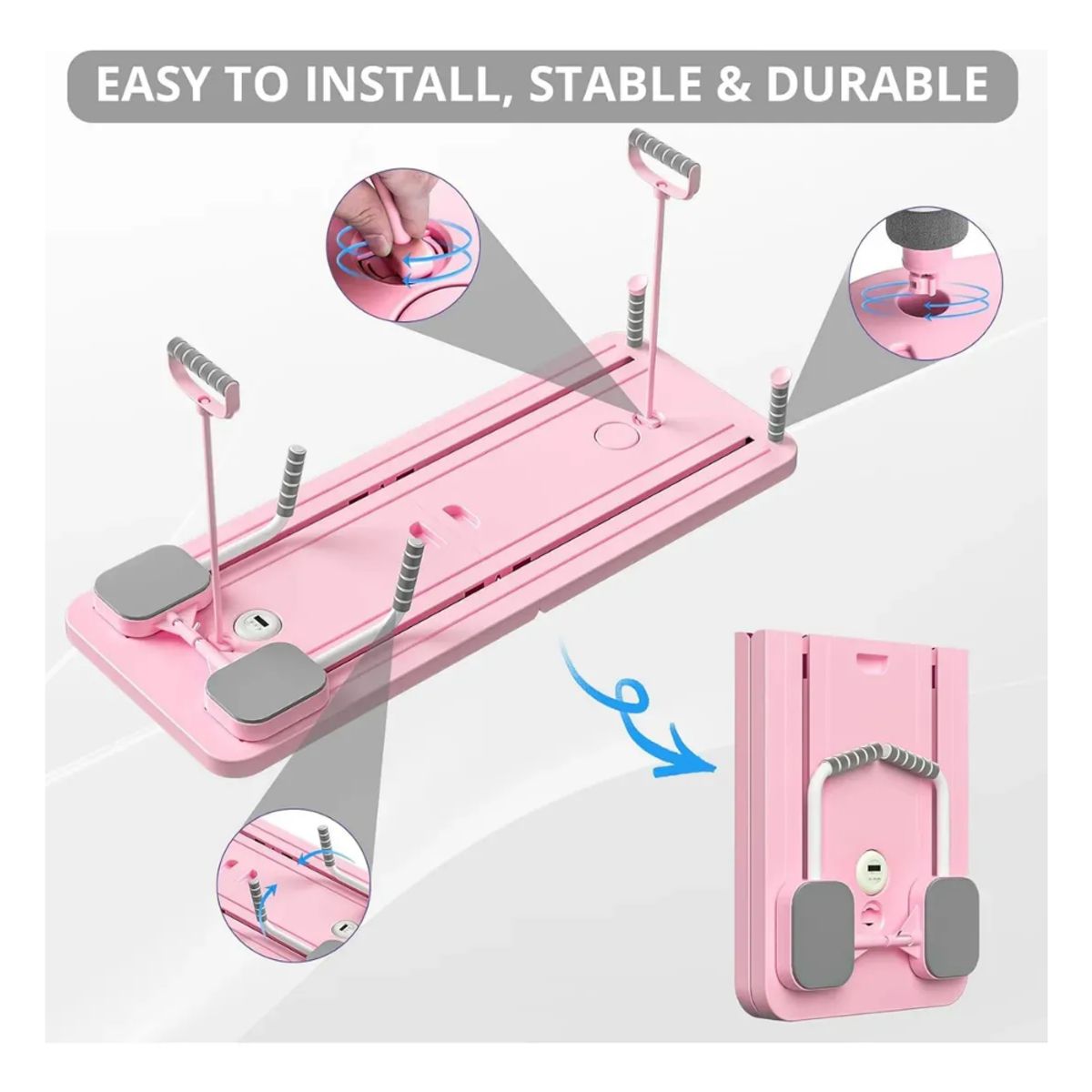 GENERICO - Tabla De Pilates Ejercicios Multifuncional Plegable Portatil