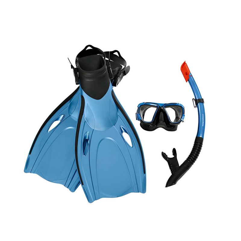 BESTWAY - Set Snorkel Careta Aletas Natacion Buceo Bestway 25044