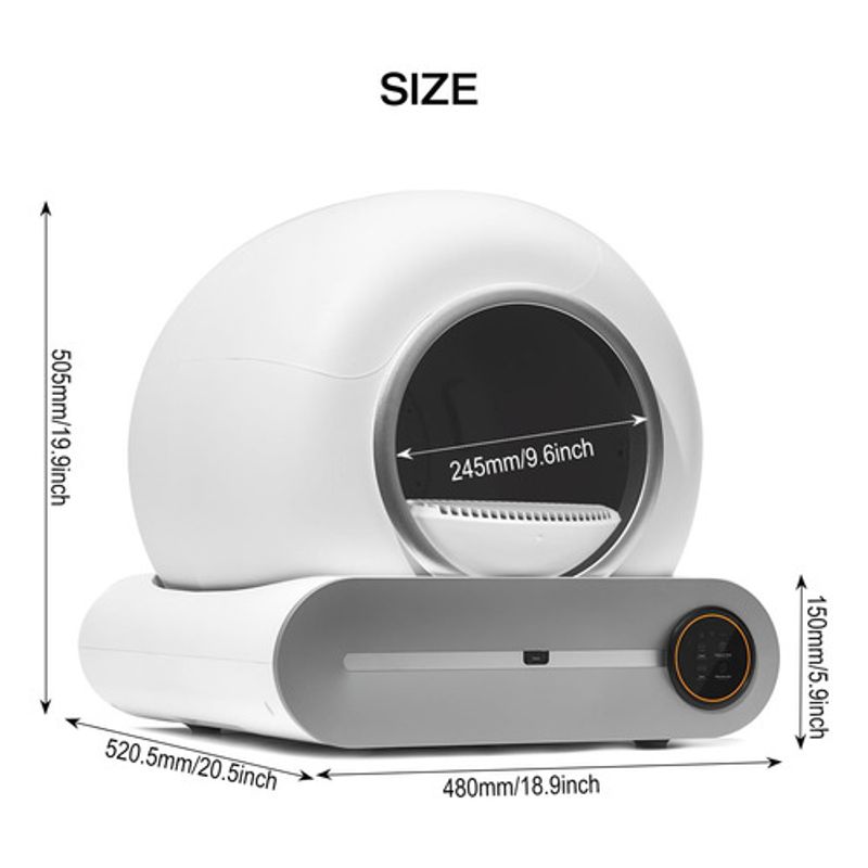 ORIGINAL HEALTH - Arenero Automático Para Gatos Con App Y Conexión Wifi