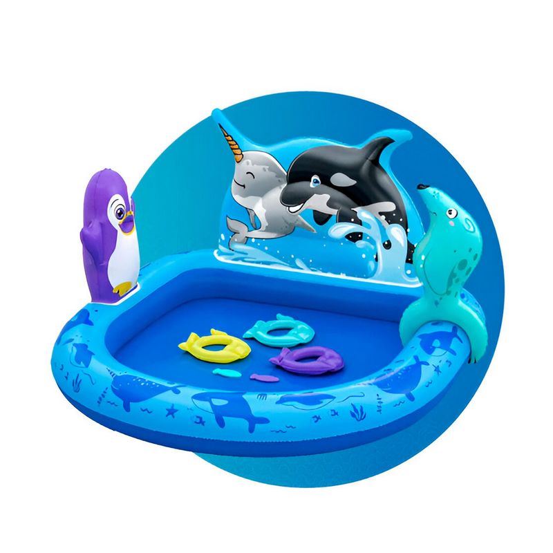 BESTWAY - Piscina Inflable Aventuras Marinas Bestway 53156 84litros
