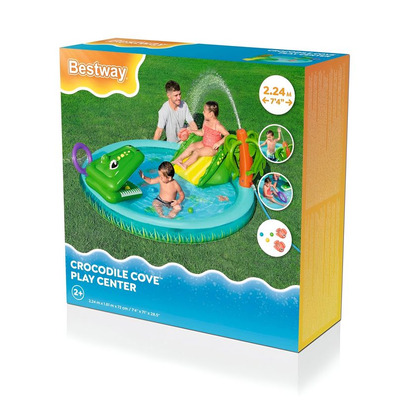 BESTWAY - Piscina Inflable Cocodrilo Pelotas Bestway 53166 210 Litros