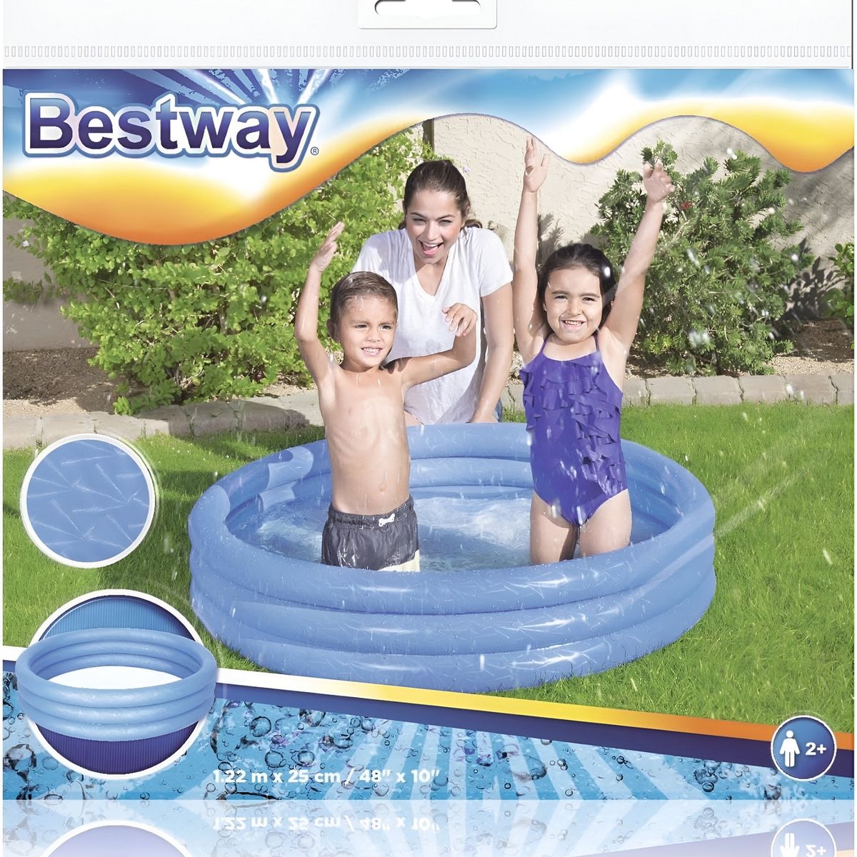 BESTWAY - Piscina Inflable Redonda Bestway 51025 140litros