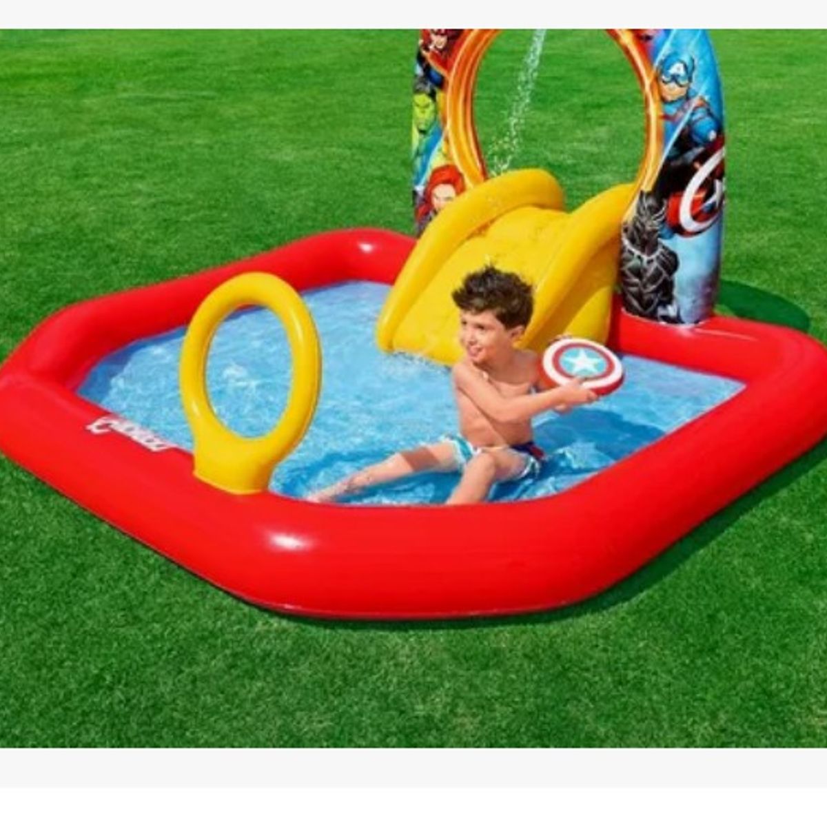 BESTWAY - Piscina De Juego Inflable Avengers Con Tobogán