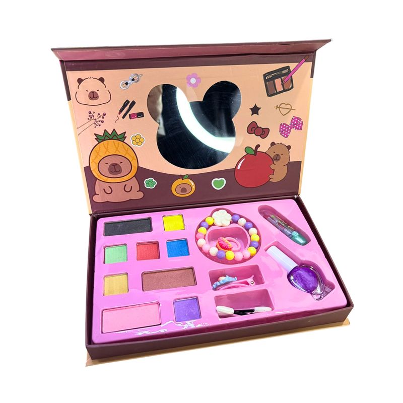 GENERICO - Set de maquillaje capibara lavable no toxico para niñas