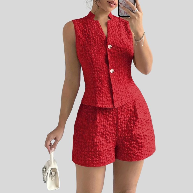 YURELKSHOP - CONJUNTO SHOR BLUSA TOP PANTALON CORTO ALOH
