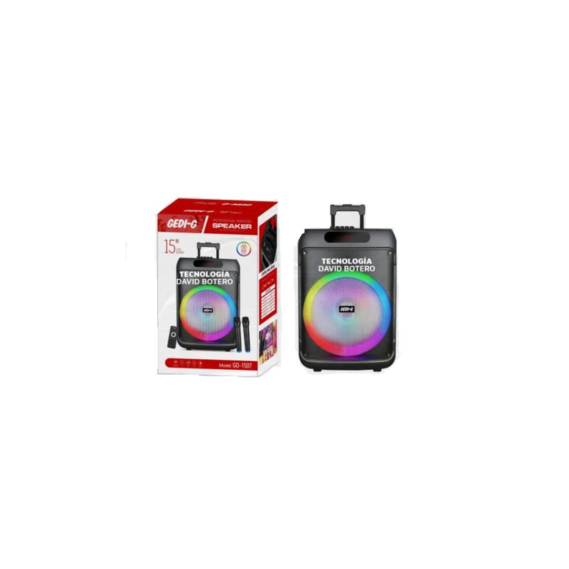 GENERICO - Parlante Bluetooth Portatil 15 pulgadas GD-1507
