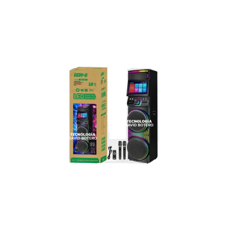GENERICO - Parlante Bluetooth Portatil 122 pulgadas GD-1417