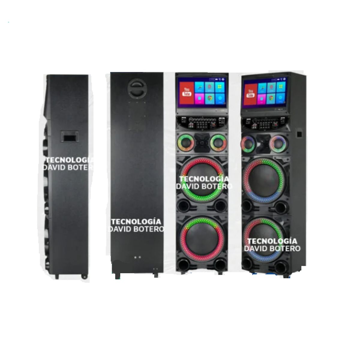 GENERICO - Parlante Bluetooth Portatil 12* 2 pulgadas GD-1415