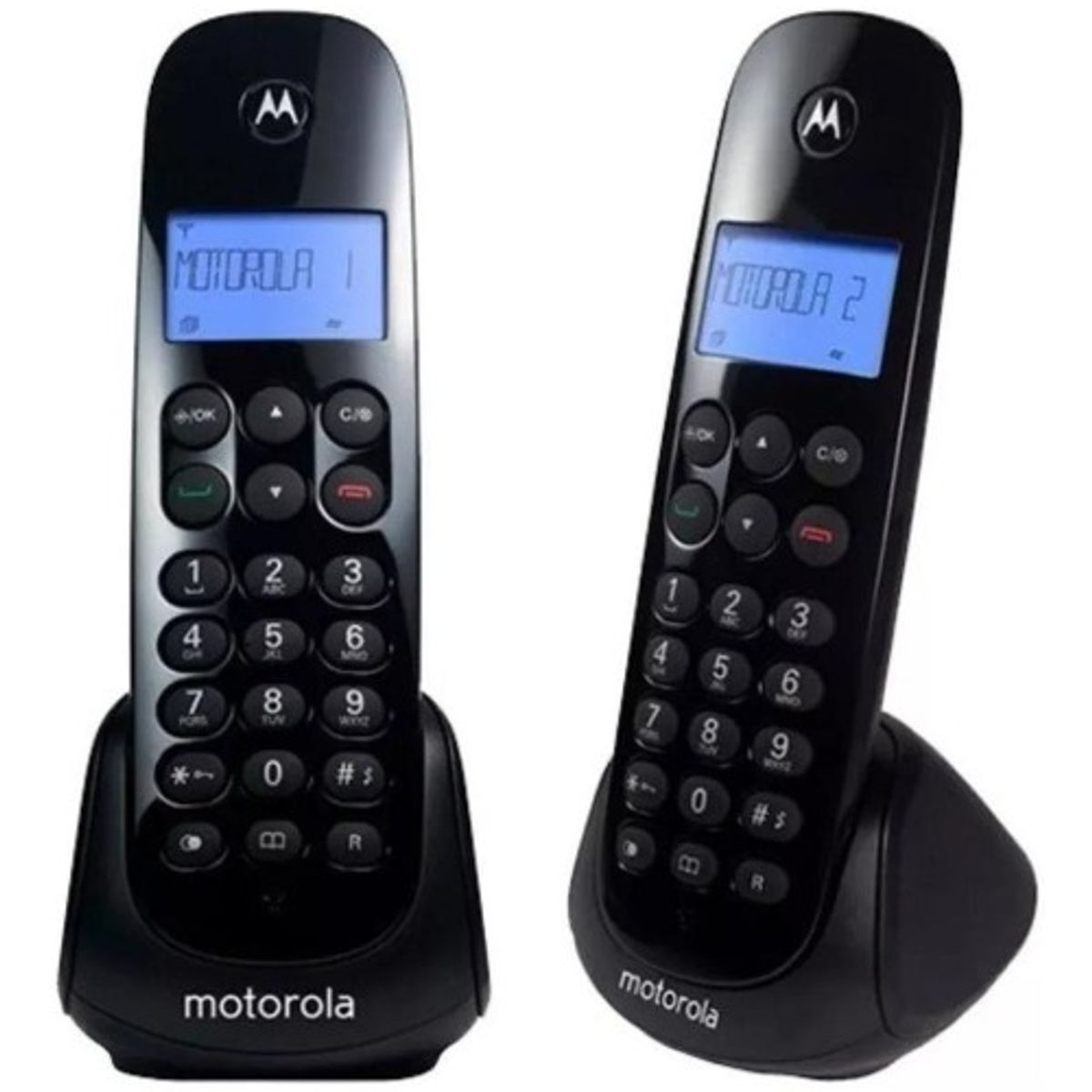 MOTOROLA - Teléfono Doble Inalámbrico Motorola M750-2 Ca Negro