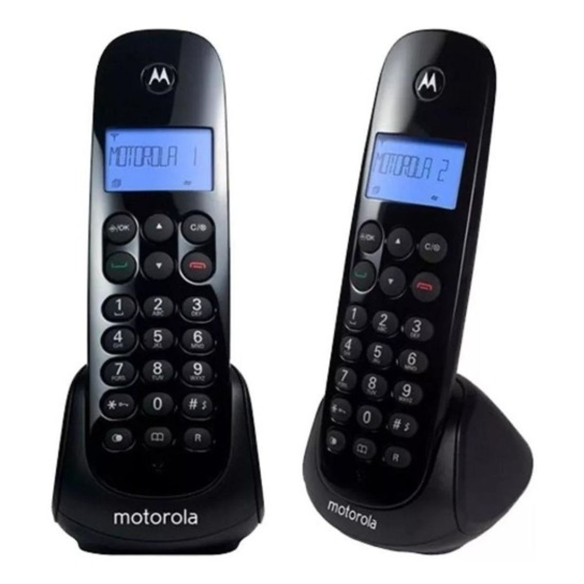 MOTOROLA - Teléfono Doble Inalámbrico Motorola M750-2 Ca Negro