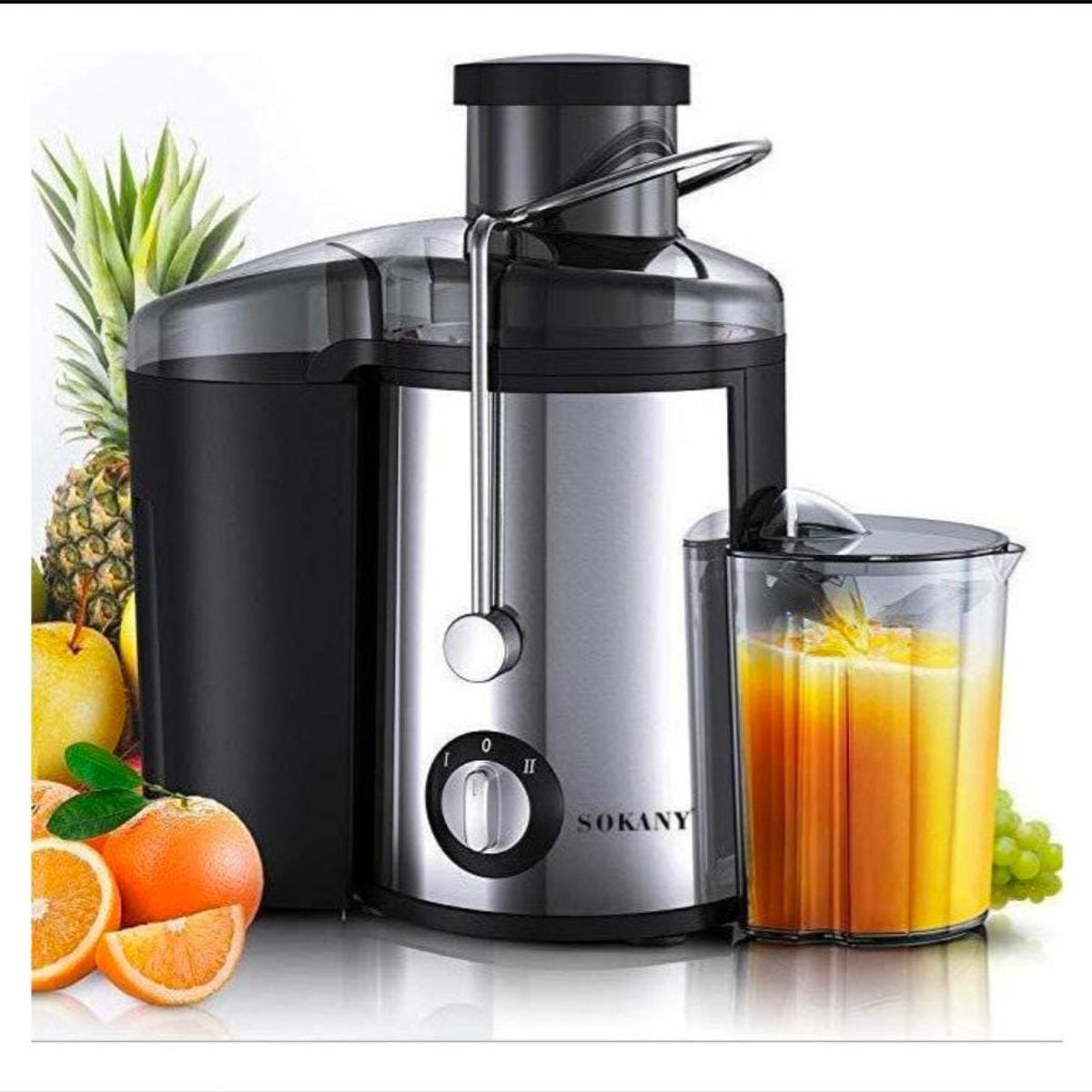 SOKANY - Extractor De Jugos Automatico Frutas Y Verduras Sokany