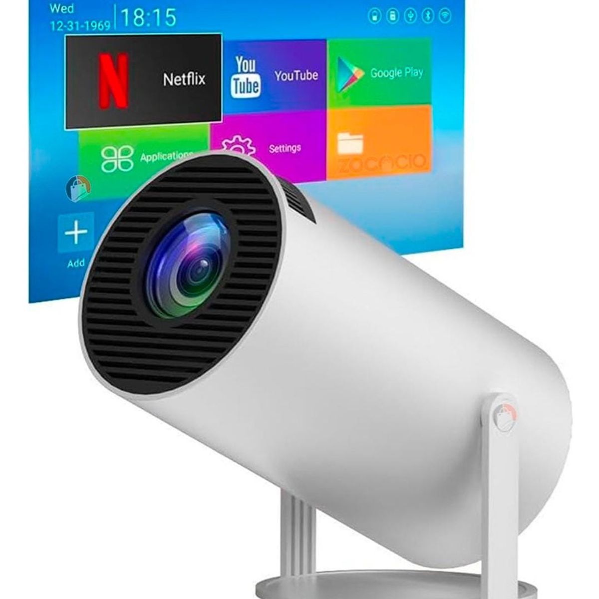 GENERICO - Mini Proyector 4k Wifi Bluetooth Video Beam Hy300 Automatico Magic Tv