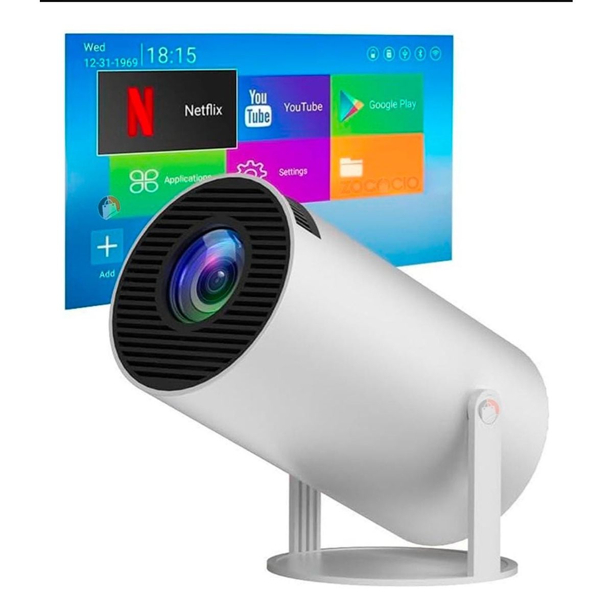 GENERICO - Mini Proyector 4k Wifi Bluetooth Video Beam Hy300 Automatico Magic Tv