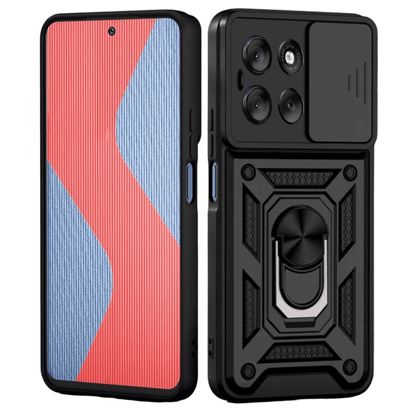 GENERICO - Funda Case Protector Cámara Slider Compatible Motorola G56 Negro