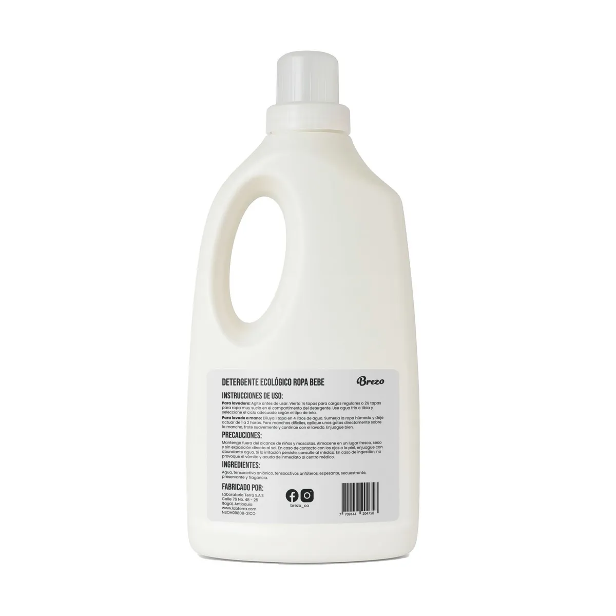 BREZO - Detergente ropa bebé hipoalergénico Brezo 2000ml